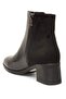 Black Zippered Heeled Leather Suede Daily Women's Boots - 3