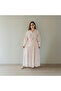 فستان نسائي كاجوال - مزيج من الرايون، بأزرار، مطبوع ، ماكسي - 2