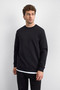 BlackRegularFit Crew Neck Sweatshirt - 2