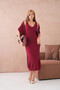 Women's Wide Collar Knit Detail Two-Piece Knitwear Set - 6