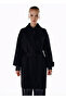 Belted Wool Coat Black