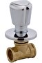 Brass Concealed Gate Valve for Control Water Flow Home & Industries Pack of (1, 1/2")