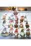 16-Piece Christmas Gnomes Themed Colorful Cardboard Tree Ornament - Gift Card Set – 7×8 cm - 2