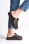 Melivora Brown Women's Orthopedic Slippers Closed Front with Stainless Buckle Non-Slip Sabo Home and Outdoor - 8