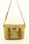 Unisex Camel Canvas Business School Briefcase Laptop Messenger Bag - 2
