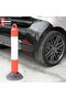 Traffic Delineator Post Red, 76 cm - Flexible Parking Bollard, Pack of 2 - 5