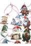 16-Piece Christmas Gnomes Themed Colorful Cardboard Tree Ornament - Gift Card Set – 7×8 cm - 5