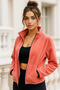 Women's Full Zip Double Pocket Winter Fleece Cardigan - 6
