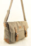 Unisex Mink Canvas Business School Briefcase Laptop Messenger Bag