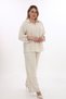 Plus Size (50-56) Striped Shirt V-Neck Epaulet Long Sleeve Women's Shirt - 4
