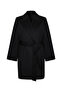 Belted Wool Coat Black - 6