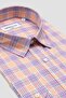 Bb Club Rio Oxford Cotton Oversized Fit Orange Classic Collar Men's Plaid Shirt