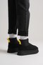 Women's Black Winter Fur Lined Thick Sole Boots Tr04Mk04A - 7
