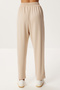 Batwing Sleeve Ribbed Modal Top and Bottom Set Ldm0009 Cream - 7