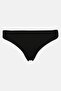Women Plain Pull On Bikini Bottom, Black - 2