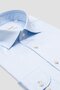 Bb Club Oscar Poplin Cotton Slim Fit Light Blue Classic Collar Men's Straight Shirt