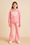 Girl Child Hooded , Flared Three-String Bottom-Up Set - Gift