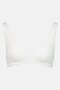 Women Textured Non Padded Triangle Bra, White - 2