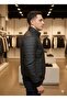 Black Men's Sports Coat with Bracelets and Six Ribbons and Brick Pattern - 2