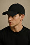 Men's Black Adjustable Classic and Sporty Look Velvet Black Hat - 3
