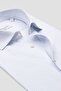 Bb Club Oscar Poplin Cotton Slim Fit White Classic Collar Men's Striped Shirt - 3