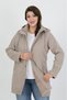 Women's Cream Cashmere Plus Size Coat - 2