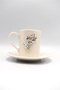 Silver Grape Detailed Porcelain Cup Set - for 2 Person - 3
