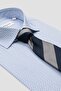 Bb Club Oscar Poplin Stretch Cotton Blend Slim Fit Blue Classic Collar Men's Printed Shirt - 4