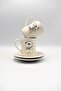 Teddy Bear Silver Teddy Bear Detailed Porcelain Cup Set - for 2 People - 4