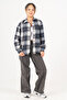 Girl's Soft Textured Checkered Lumberjack Shirt 3172