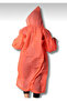Unisex Women-Men Waterproof Windproof Raincoat with Snap Fasteners Hooded - 6
