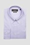 Carlo Royal Oxford Cotton Slim Fit Purple Button-Down Collar Men's Straight Shirt - 2