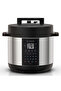 Smart Pot 3, 1500 Watts Electric Pressure Cooker, Rice Cooker, Steamer, Yogurt Maker, 8L, Silver