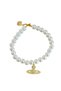 Gold Color Planet Figured Pearl Detailed m Size Cat Dog Leash - 2