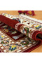 Traditional Motif Wool Prayer Rug Burgundy - 4