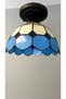 TAVAN VİTRAY AVİZE 25CM (10") - MAVİ - 6