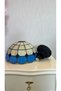 TAVAN VİTRAY AVİZE 25CM (10") - MAVİ - 8