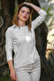 Ecru Round Neck Long Sleeve Stoned Trock Casual Knitwear Sweater 65 60 - 6