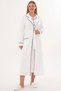 Women's Ecru Special Design Full Length Long Sleeve Maternity Nightgown Dressing Gown Set of 2