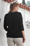 Black Boat Neck Long Sleeve Glitter Casual Knit Sweater 65 60 - 6