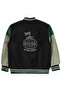 Cl Embroidered Emblem College Jacket for Ages 10-13 - Black - 2