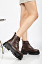 Women's 029 Stoned Orthopedic Sole Lace-Up and Zippered Women's Boots & Booties - 2