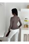 Women's Crew Neck Long Sleeve Fingerless Gloves Buzy Bady - 5