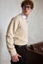 Men's Cotton Polo Collar Oversize Knitwear Sweater