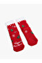Christmas Themed Cotton Multi-Colored Towel Socks