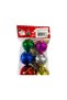 Christmas Decorations Set of 6 Colorful Shiny Balls 3.5 cm Tree Ornament - 4