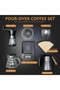 مجموعة ماكينة تحضير القهوة اليدوية V60 Premium Pour Over من 7 قطع مع مطحنة يدوية وقطارة - 3