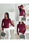 Women's Crew Neck Long Sleeve Finger-Loop Modal Full Lycra Buzy Bady T-Shirt