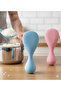 Non-Tipping Non-Stick Rice Serving Spoon |   Standing Ergonomic Plastic Rice Porridge Spoon - 2