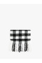 Soft Textured Tasseled Plaid Long Scarf - 2